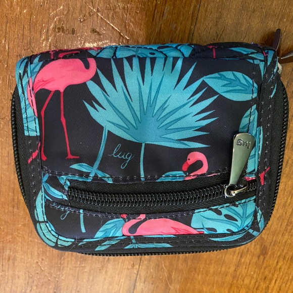 Lug splits SE RFID wallet in flamingo print - Picture 8 of 8